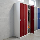 Single-door steel locker with cam lock, 1.5mm frame