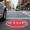 Premium Preformed Thermoplastic Stop Sign Road Marking for Enhanced Visibility and Safety at Junctions