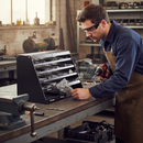 345 Piece Premium HSS Rollforged Metal Drill Bits Set with Cabinet