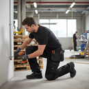 Professional Heavy Duty All-Season Work Trousers with Adjustable Knee Pad Pockets and Multiple Tool Storage Options