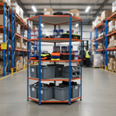 Heavy Duty Industrial Corner Shelving - 1980mm High - 340kg Capacity - Chipboard