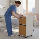 Premium Ergonomic Bedside Locker with Lockable Flap and RFID Lock for Enhanced Storage and Accessibility