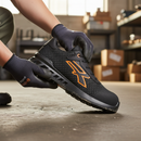 Premium Lightweight Safety Shoe with Aluminium Toe Protector and Breathable Scuff-Resistant Design for Warehousing and Logistics
