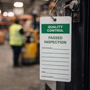 Inspection Tags – 80mm x 150mm – Matt PVC – Industrial Use