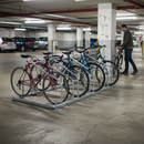 Premium Dual-Sided Bicycle Rack for 6 to 12 Cycles - Heavy Duty Hot-Dip Galvanized Steel with High-Performance Wheel Guides