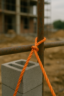 10mm Orange Polypropylene Rope 200m - Heavy Duty Draw Cord for Cable Pulling, Telecoms, Industrial, Transport & Agriculture - 1,425kg Break Strength