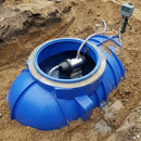 3400L underground rainwater harvesting tank system with submersible pump