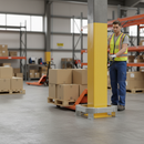 Premium Warehouse Impact Rail - Galvanised Steel with Adjustable Aluminium Fittings for Maximum Protection