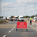 Premium Joining Traffic NOT Signal Controlled Metal Sign - 1050x750mm with Retroreflective Face