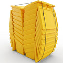 Full Pallet 18 × 6 Cu Ft Grit Bins, UV-Resistant Polyethylene (view 2)