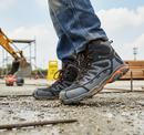 Premium Lightweight S3 Composite Safety Boot with Nubuck Leather and Shock Absorbing Insole for Comfort and Durability