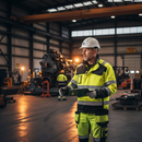 Premium Hi-Vis Jacket with Adjustable Waist and Water Repellent Material - Certified for Safety Standards