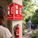 Fire Extinguisher Projecting Sign – Essential Safety Signage – Indoor/Outdoor