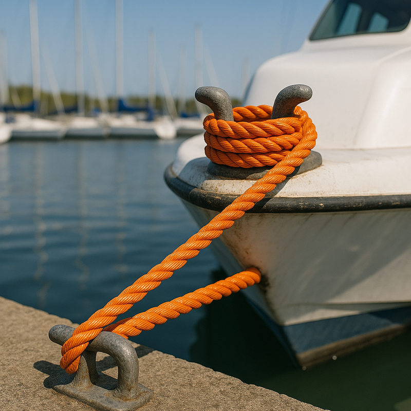 10mm Orange Polypropylene Rope 200m - Heavy Duty Draw Cord for Cable Pulling, Telecoms, Industrial, Transport & Agriculture - 1,425kg Break Strength