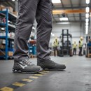 Premium Cold-Insulated Safety Shoe with Water-Repellent Nubuck Leather, Aluminium Toe Protector, and Shock-Absorbing Sole for Comfort and Agility