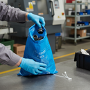 Premium Waste Disposal Bags and Ties - Pack of 50 for Hazardous Waste