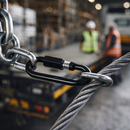 Steel Chain Connecting Link – 6mm Black – Screw Closure – Industrial Use