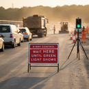 Premium 3/4-Way Control Sign with Zintec Metal Construction - 1050x750mm Safety Indicator for Traffic Management