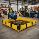 Premium Fuel and Chemical Spill Containment with Corner and Central Supports