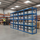 Premium Shelving Units with Storage Boxes - 1800mm High - Blue