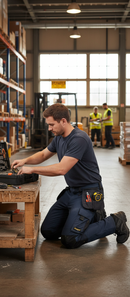 Professional Full Stretch Work Trousers with Holster Pockets - Durable 4-Way Stretch Fabric for Comfort and Flexibility