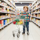 Premium 25L Mini Shopping Trolley for Kids - Perfect for Small Supermarkets and Convenience Stores