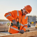 Premium High-Visibility Fleece Jacket with Reflective Tape and Zippered Pockets for Enhanced Safety and Comfort