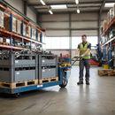 200mm Heavy Duty Swivel Plate Castor with Elastic Tyre