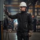 Premium Flame-Resistant Softshell Jacket with Extended Back, Breathable and Water-Resistant for Comfortable Use