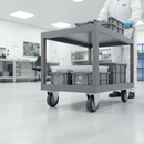 160mm Heavy Duty Fixed Plate Castor with Ant-Static Features