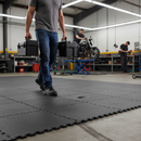 Premium Heavy Duty Textured Floor Matting Tile 50x50cm for Industrial Use with Anti-Slip and Crush Resistance