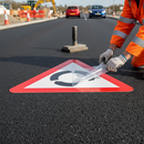 Premium Preformed Thermoplastic Roundabout Warning Road Marking for Safety and Visibility