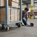 125mm Heavy Duty Braked Swivel Plate Castor with Polyurethane Tyre