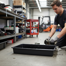 Heavy Duty General Purpose Deep Spill Tray for Maximum Containment (100x55x15cm)