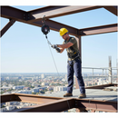 Premium 15m Self-Retractable Fall Limiter with Galvanized Wire and Swivel Snap Hook for Height Safety