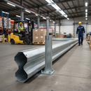 Premium Bolt Down 760mm Handrail Mount Barrier Post with Galvanised Steel Construction for Enhanced Safety in Car Parks