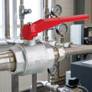 1/2in BSP Female Lever Ball Valve – Plated Brass 54mm