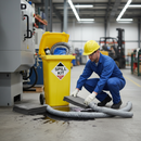 Heavy Duty General Purpose Spill Kit in Yellow Wheelie Bin - 120L