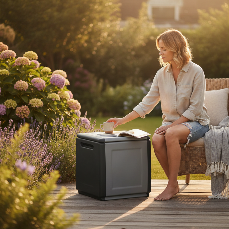 Premium Outdoor Storage Boxes - 130L Capacity for Indoor and Outdoor Use