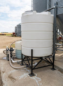 6900 Litre 45-degree cone tank, UV polyethylene, 2in drain