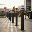 Premium Plastic Bollard with Steel Core, 100% Recycled Material, Anti-Ram Model for High-Impact Protection