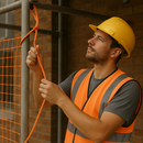 8mm Orange Polypropylene Rope 3 Strand - 220m Weatherproof Coil