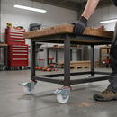 80mm Braked Swivel Bolt Hole Heavy Duty Castor Nylon Wheel