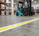 Premium Heavy Duty Steel Line Marking Tape for Forklift Traffic - 75mm Wide, Durable with Superior Adhesion for Industrial Use