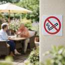 No Smoking Symbol Signs – 1mm Rigid Plastic & Self-Adhesive Vinyl – Indoor/Outdoor Use
