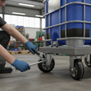 200mm Fixed Plate Heavy Duty Elastic Aluminium Centre with Ball Bearing