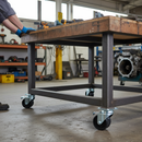 75mm Heavy Duty Swivel Plate Castor with Twin Wheels