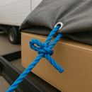 12mm Blue Polypropylene Draw Cord Rope - 500m on Wooden Drum | Heavy Duty 3-Strand Twisted Rope for Cable Pulling, Telecoms, Industrial & Marine Use