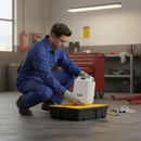 Premium Small Spill Tray with Removable Grid for Laboratories and Schools