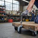 80mm Fixed Plate Heavy Duty Castor with Rubber Tyre